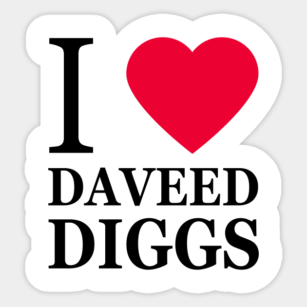 I love Daveed Diggs Sticker by byebyesally